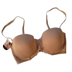 Maidenform Womens Beige Self Expressions Convertible Multiway Push Up Bra Sz 34D